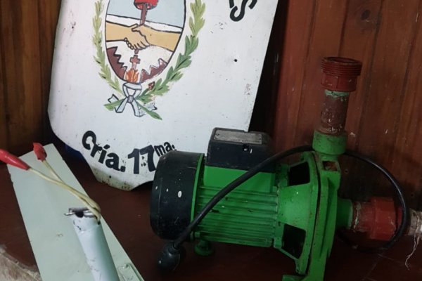 Detuvieron al sujeto que robó bomba de agua de la Escuela 323