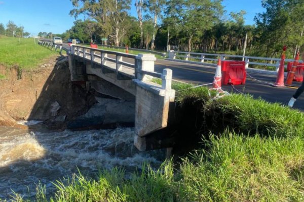 Corrientes: Aseguran que la estructura del puente sobre Ruta 12 no sufrió daños