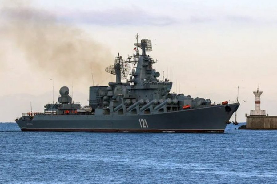 Se hundió en el Mar Negro el crucero ruso Moskva