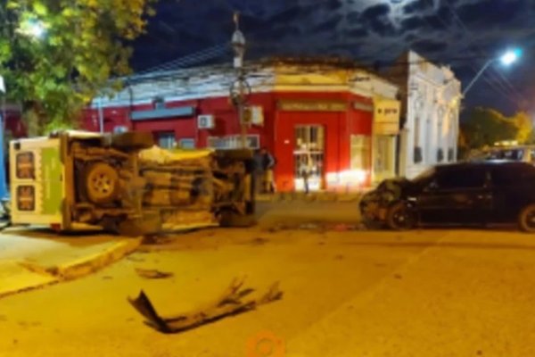 Corrientes: atropellaron a una ambulancia que regresaba de una urgencia