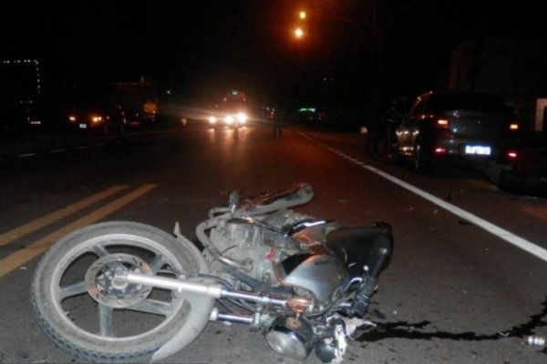 Motociclista murió tras chocar contra un animal vacuno