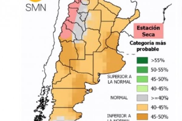 El ICAA informa sobre posibles lluvias moderadas en la región