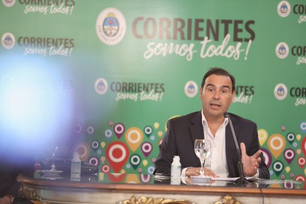 Acto Oficial: Gustavo Valdés anticipó el fin del barbijo en Corrientes