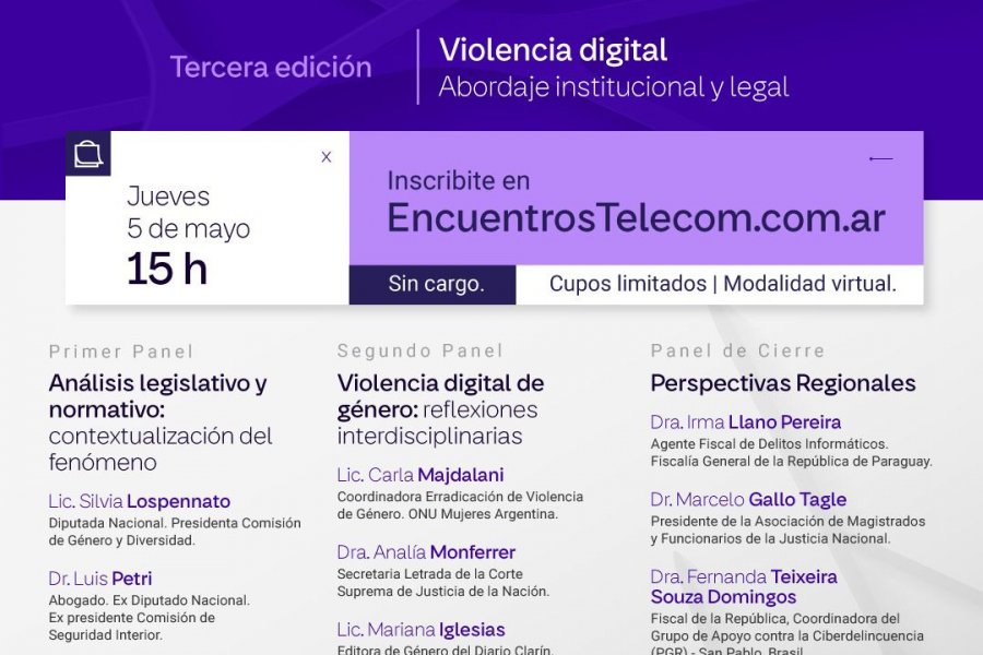 Telecom presenta la Edición 2022 del ciclo Encuentros 4.0 Violencia Digital