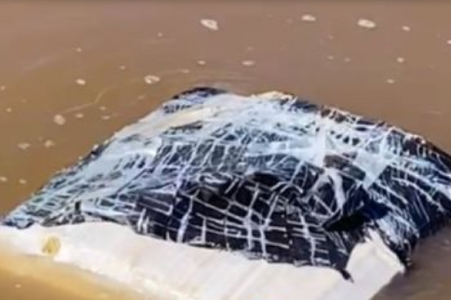 Hallaron paquetes de droga arrojados en el río Paraná