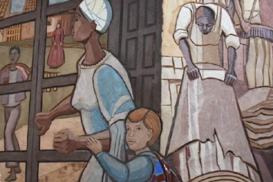 En Casa Molina se inauguró el mural Afro Guaraní