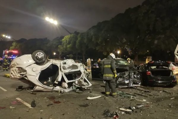 Al menos diez heridos en un Impresionante choque múltiple frente al hipódromo porteño