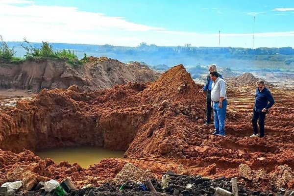 Arrancaron los trabajos para sanear el basural de Juan Pujol