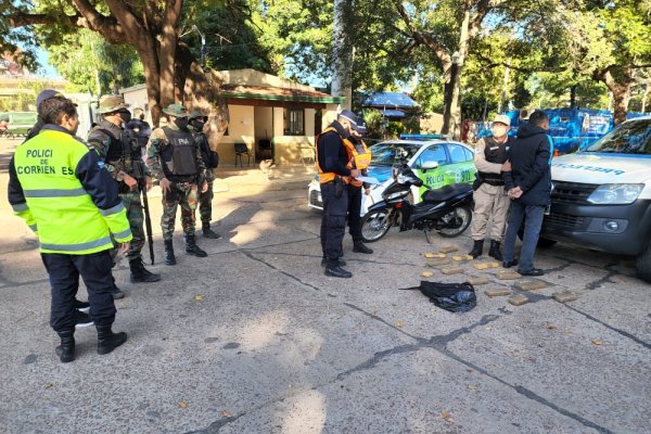 Incautaron 12 ladrillos de marihuana en el acceso al Puente General Belgrano