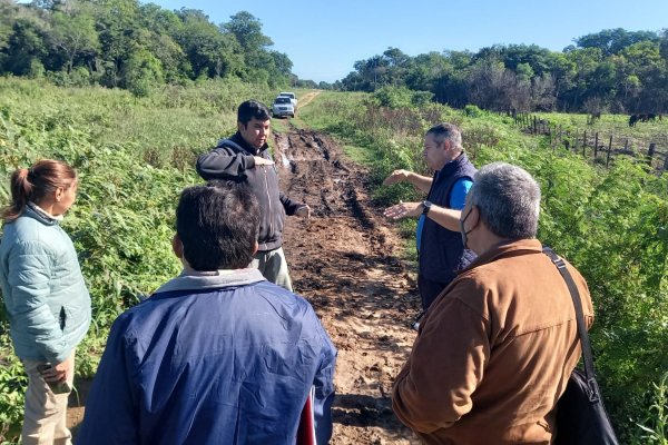 Recorrida para proyectos de obras hídricas en Paso de la Patria