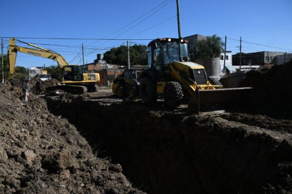 Avanzan las obras del Plan Hídrico en diferentes puntos de la ciudad