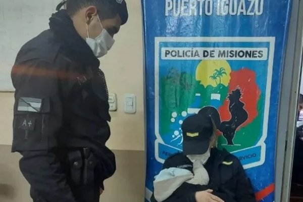 Encontraron un bebé de tres meses abandonado en medio de un yerbal