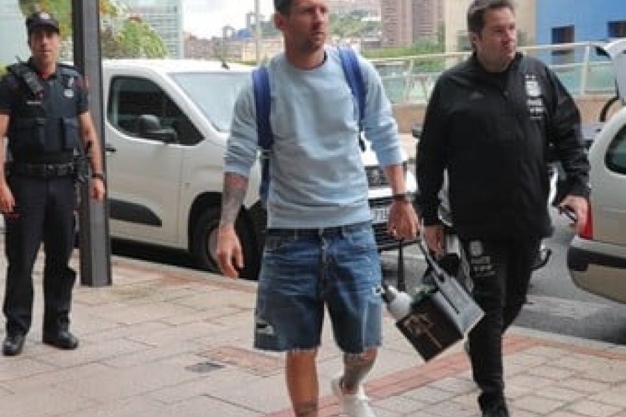 Messi ya está en Bilbao con la Selección Argentina