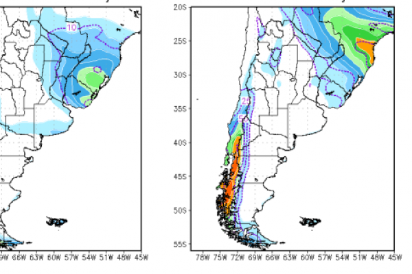 Pronóstico a dos semanas del Servicio Meteorológico Nacional