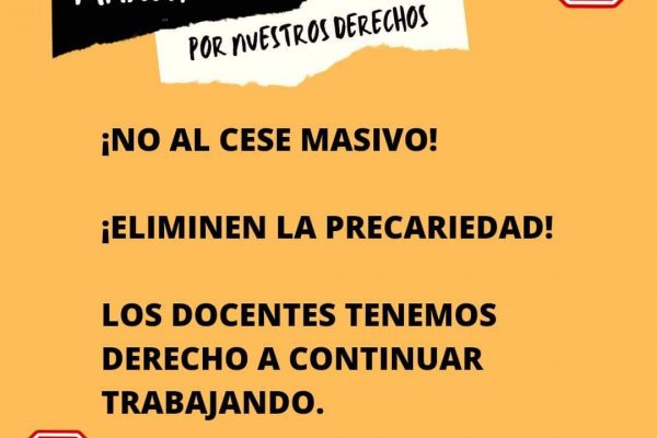 Corrientes: Miles de docentes a un paso de quedar cesantes por decisión del Gobierno