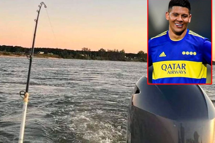 Otro jugador del Boca campeón eligió el Paraná para pescar en su descanso