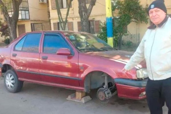 Vecinos de Rosario encadenan sus autos a los árboles para evitar robos