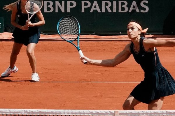 Gabriela Sabatini no pudo contener las lágrimas tras disputar la final de leyendas en Roland Garros