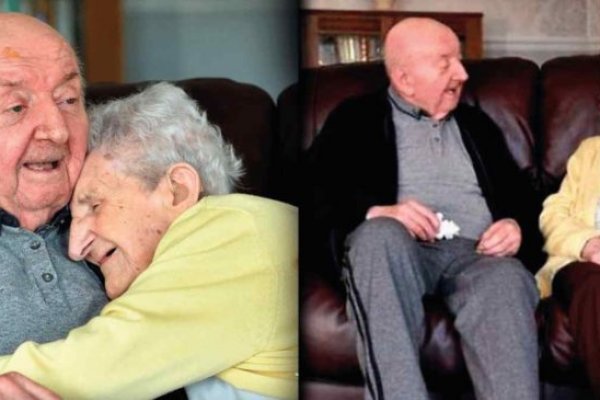 Mamá de 98 años se mudó a un asilo para cuidar a su hijo de 80 años de edad