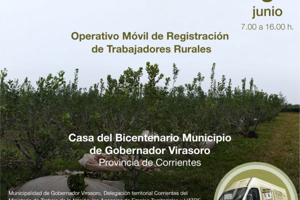 RENATRE: Operativo Móvil de Registración en Gobernador Virasoro