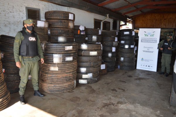 Misiones: Incautan 168 neumáticos sin aval aduanero