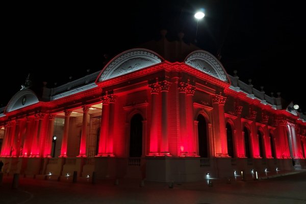 Iluminaron la Casa de Gobierno en adhesión al Día Mundial del Donante de Sangre