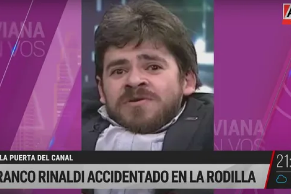 Grave accidente de Franco Rinaldi en el programa de Viviana Canosa