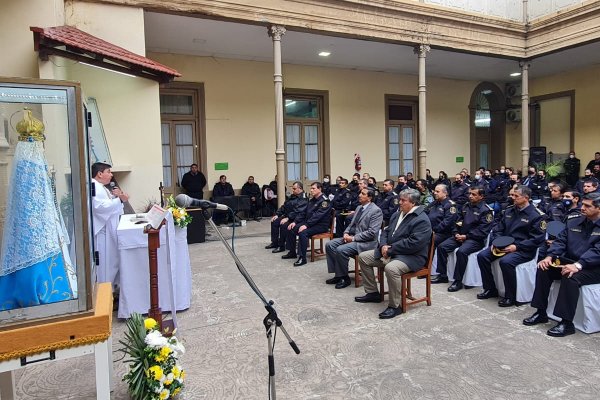 Misa en la Jefatura de Policía