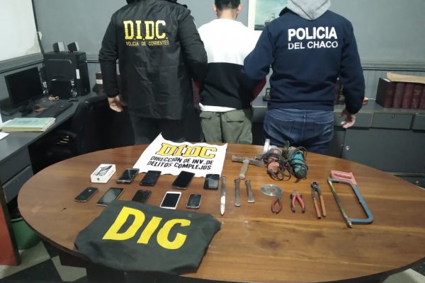 La Policía de Corrientes secuestró elemento relacionados con un hecho delictivo ocurrido en el Chaco