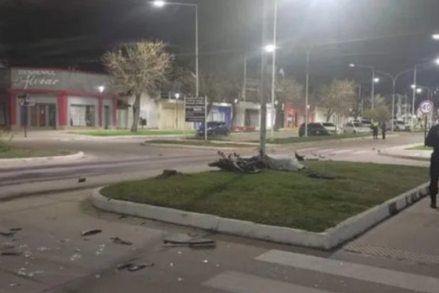 Brutal choque dejó un muerto en el centro de una ciudad del Interior