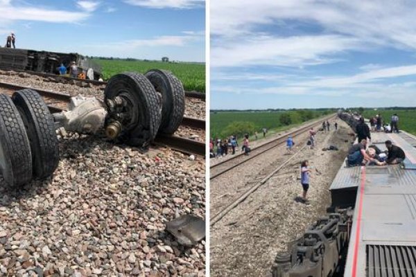 Al menos 3 muertos y más de 200 heridos tras descarrilar un tren en Estados Unidos