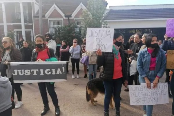 Goyanos se manifestaron pidiendo la destitución del policía que mató a un perro