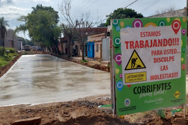 La pavimentación de la avenida José Ramón Vidal está en su proceso final