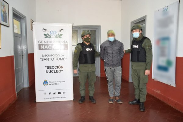 Gendarmes detuvieron en Corrientes a un hombre con pedido de captura