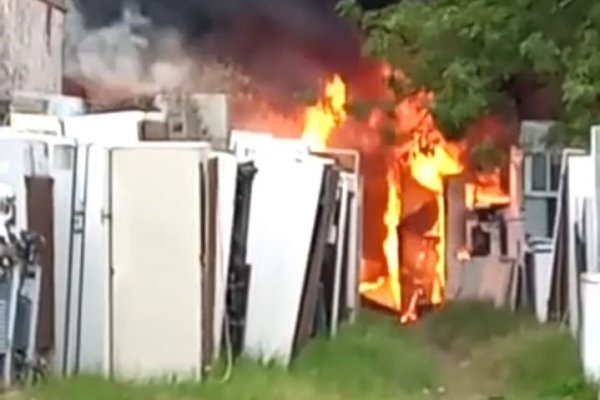 Explosión e incendio en un taller de Curuzú Cuatiá