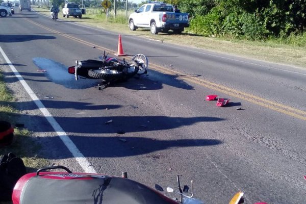 Corrientes: impactante accidente entre dos motocicletas