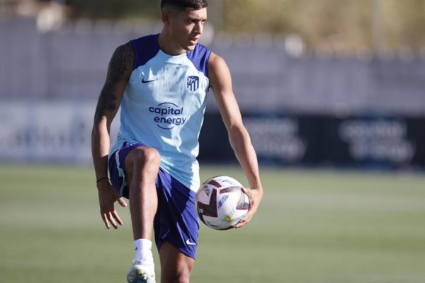 Nahuel Molina fue presentado en Atlético de Madrid