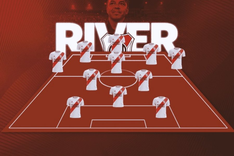 La formación de River vs. Sarmiento, por la Liga Profesional