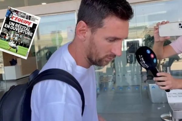 Messi se tomó un descanso y volvió a Barcelona tras su debut con gol en PSG