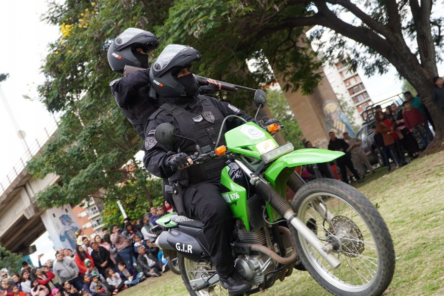 La Policía de la Provincia de Corrientes llevó adelante una demostración de destreza