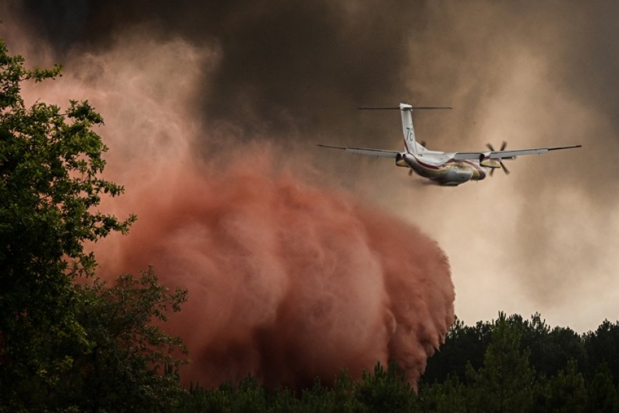 Continúan los incendios forestales en Francia en medio de una nueva ola de calor