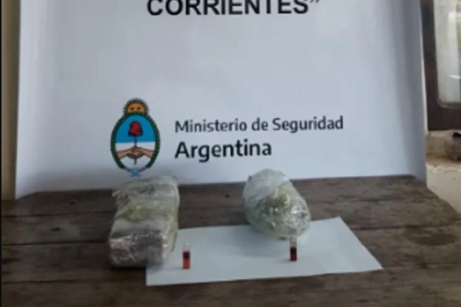 Detuvieron a un menor que viajaba con droga adosada al cuerpo en Corrientes