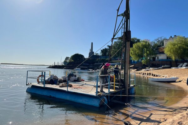 Comenzaron las obras en la playa regatense