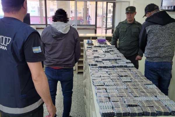 Corrientes: Dos detenidos con más de 19 mil pastillas de flunitrazepam
