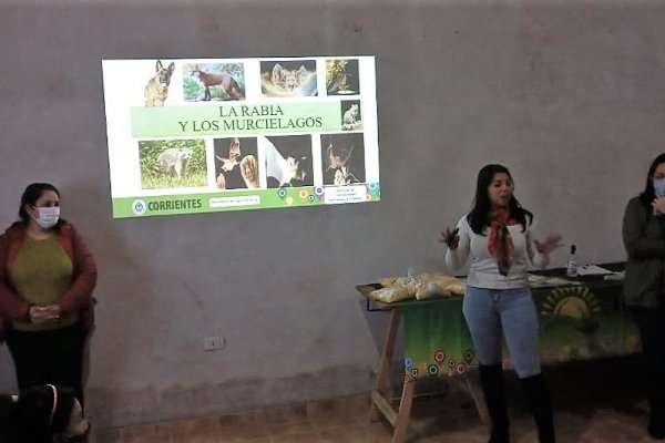 Realizaron una charla sobre Rabia Paresiante en paraje Caimán