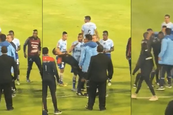 Escándalo en Ecuador: agredieron a un árbitro tras dar un penal con VAR