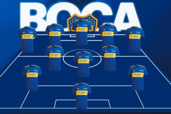 La formación de Boca vs. Defensa y Justicia, por la Liga Profesional
