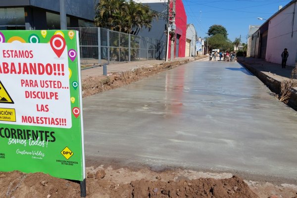 Concluye la pavimentación de la calle Dumas en el barrio 17 de Agosto