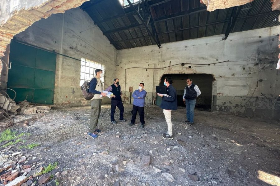 Inspeccionaron edificio de ex fábrica en Goya