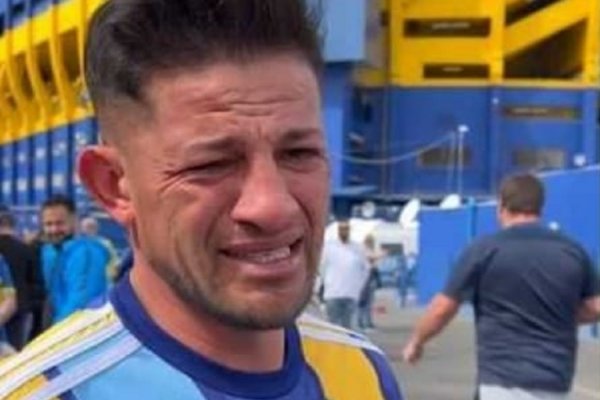 La emoción de un esquinense al llegar a la bombonera para ver su primer Boca- River